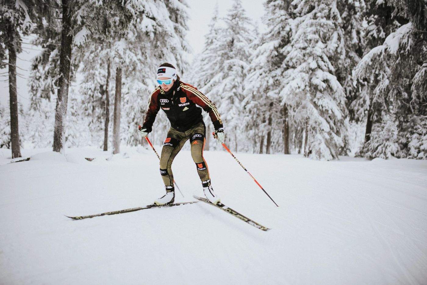 Portraitfotos Biathletin Julia Belger - Restored Image