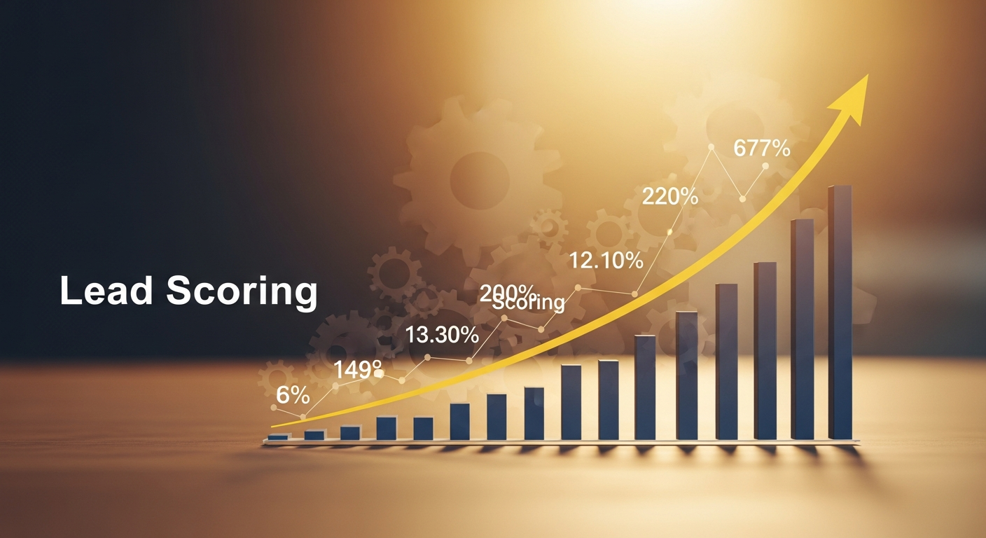 Abstraktes Bild von Lead-Scoring Erfolg