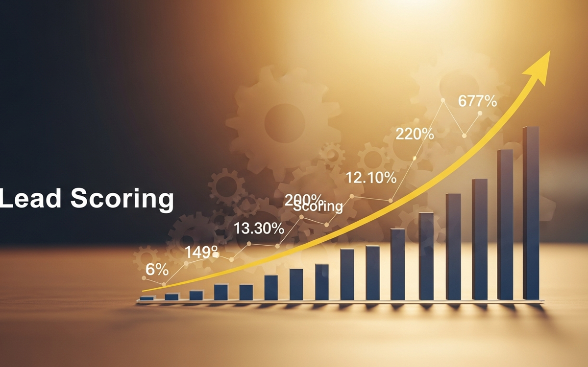 Abstraktes Bild von Lead-Scoring Erfolg