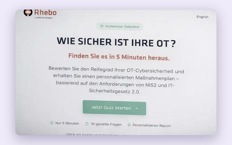 Rhebo Quiz – OT-Security verständlich einordnen