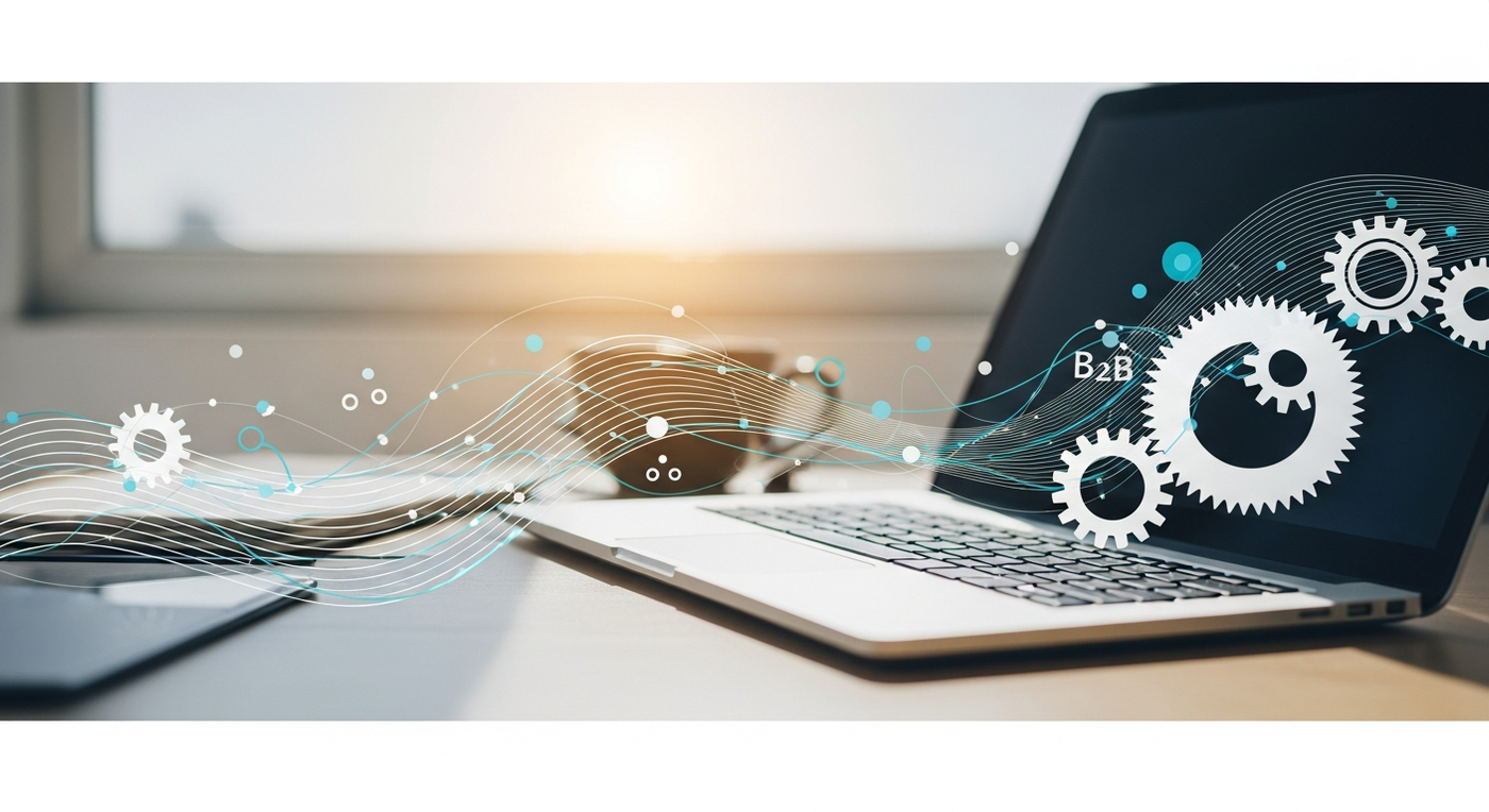 Abstraktes Bild zur Marketing-Automatisierung im B2B