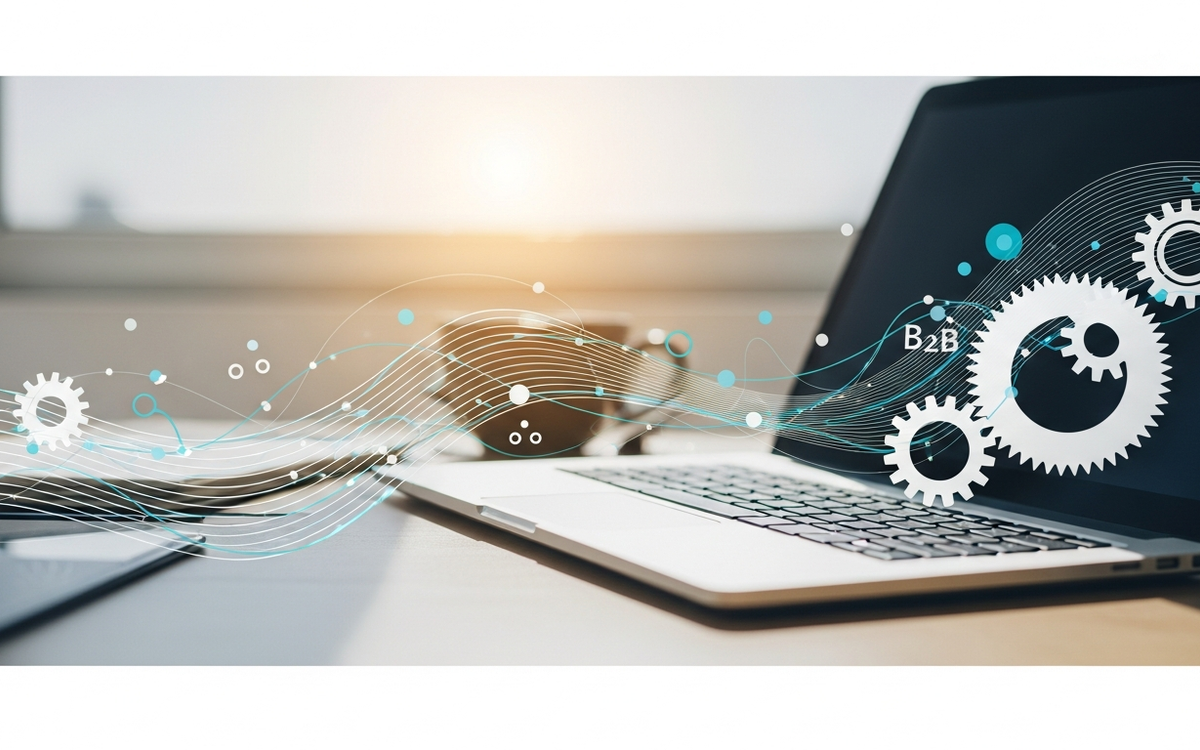 Abstraktes Bild zur Marketing-Automatisierung im B2B