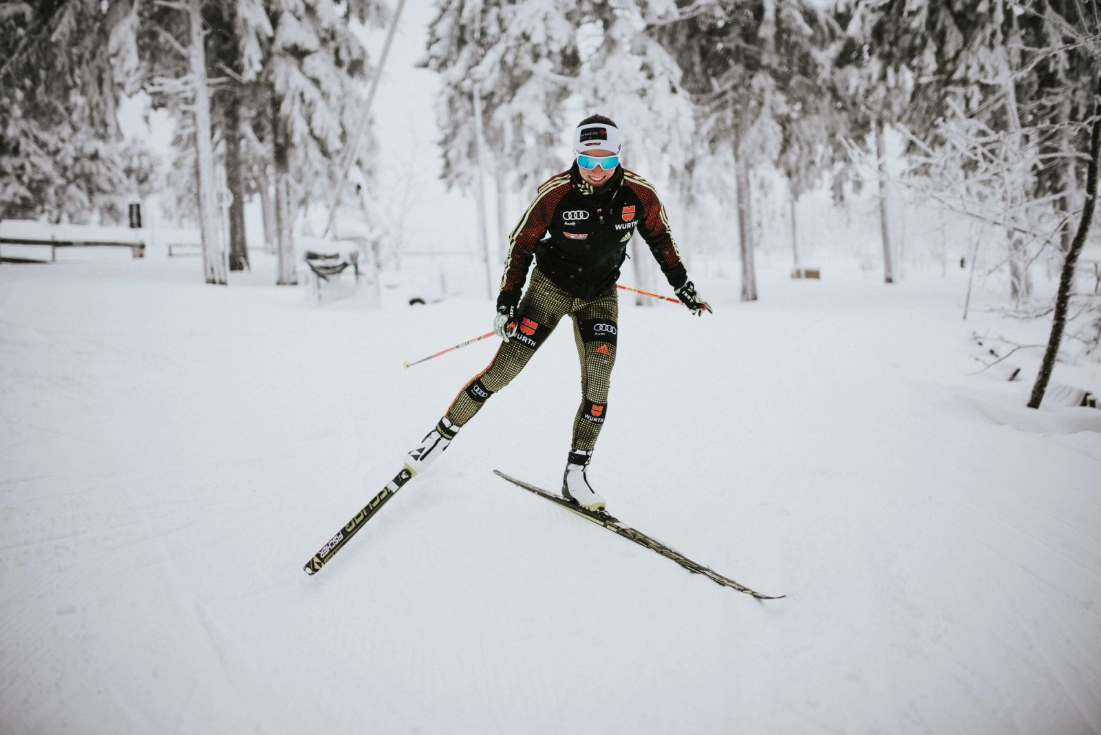 Portraitfotos Biathletin Julia Belger - Restored Image