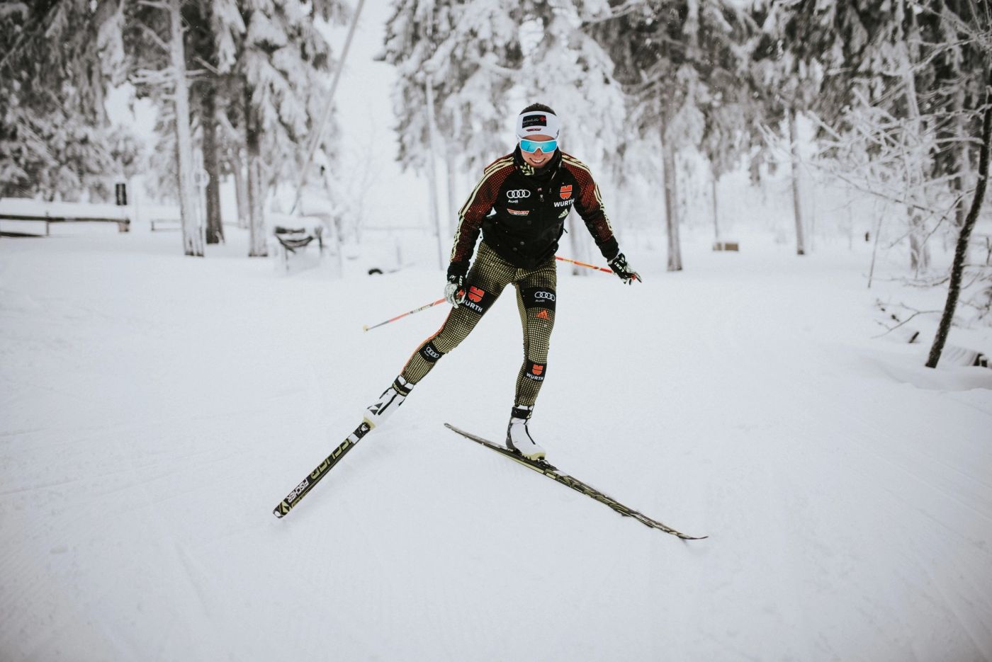 Portraitfotos Biathletin Julia Belger - Restored Image
