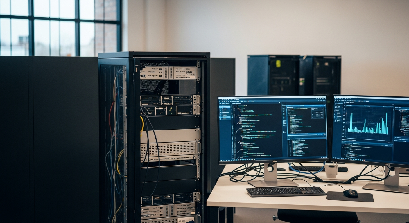 Büro mit Automatisierungstechnologie