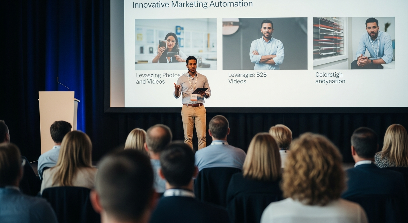 B2B Dienstleister präsentiert Marketing-Automatisierung mit Foto & Video