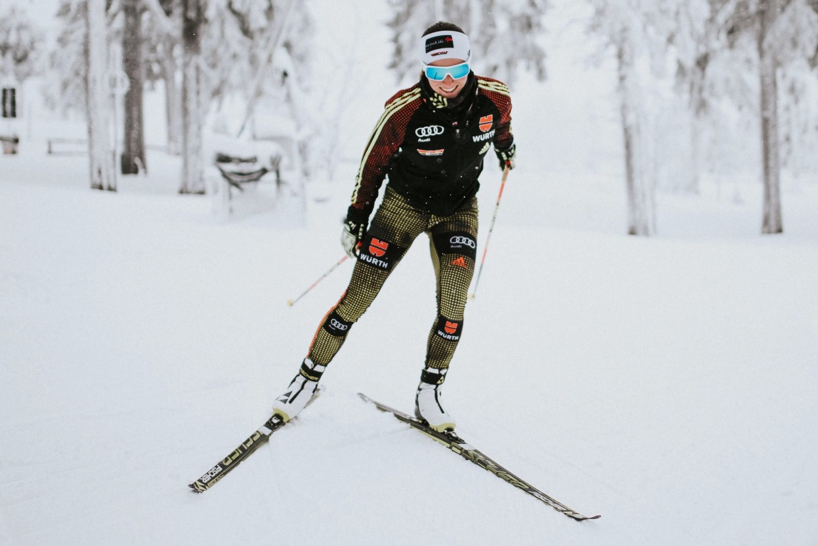 Portraitfotos Biathletin Julia Belger - Restored Image
