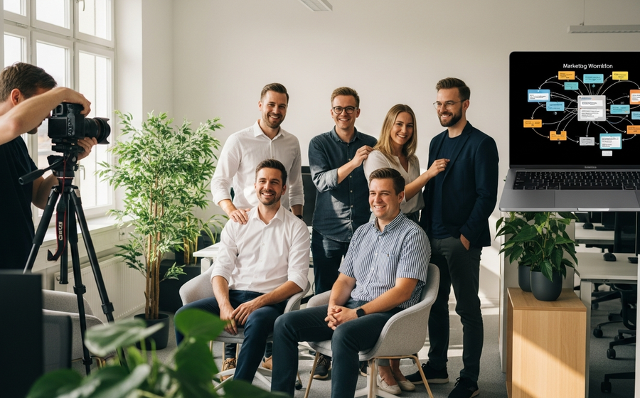 Die visuelle Employer-Branding-Pipeline: Mit Foto, Video und Automation B2B-Talente gewinnen