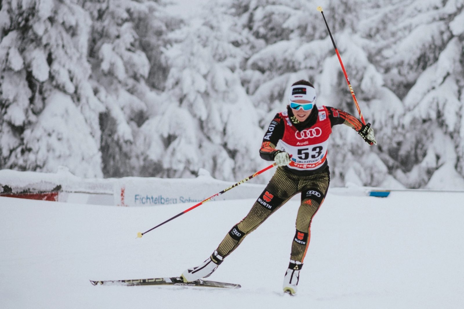 Portraitfotos Biathletin Julia Belger - Restored Image