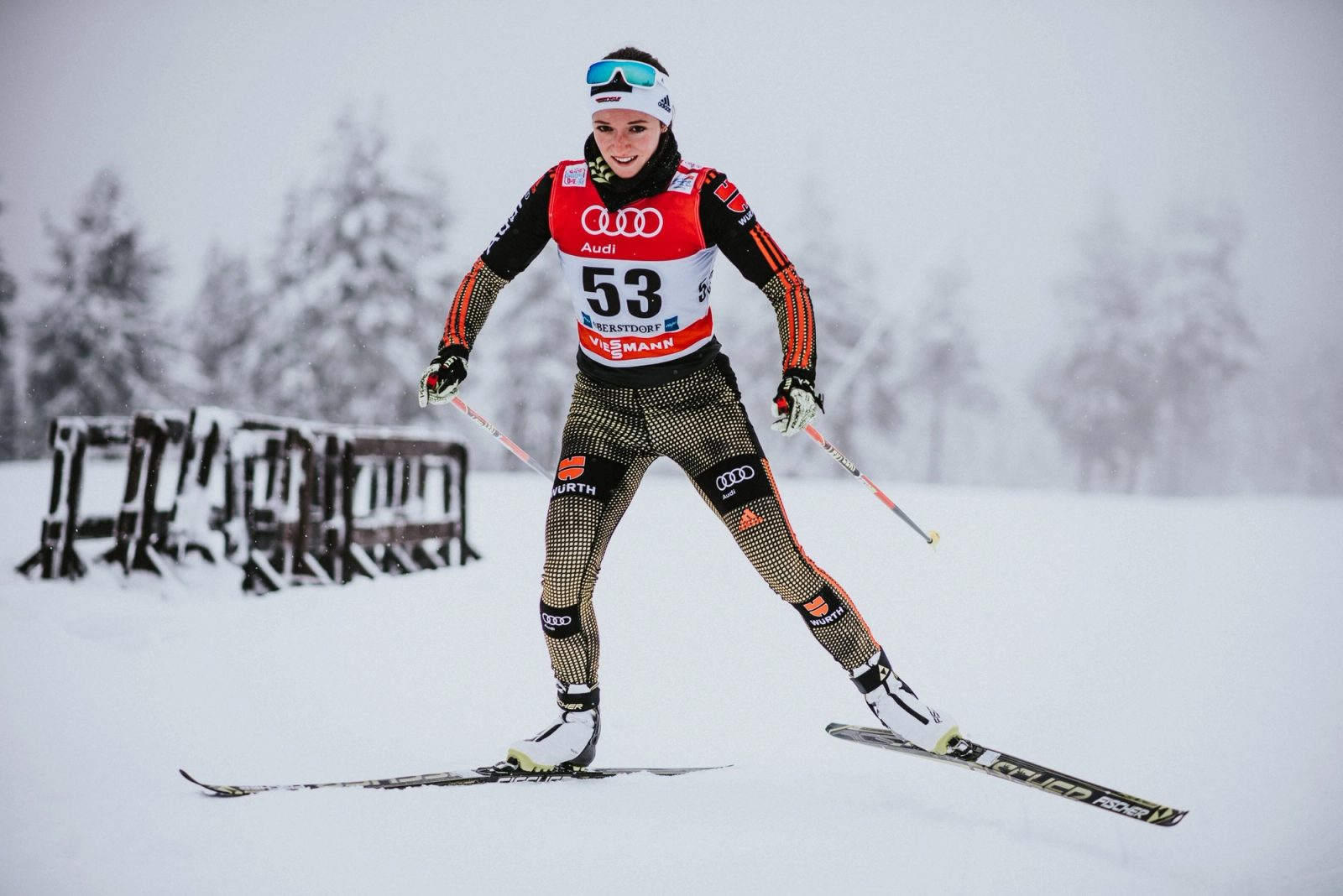 Portraitfotos Biathletin Julia Belger - Restored Image