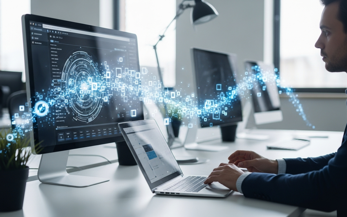 Automatisierte Datenübertragung im modernen Büro