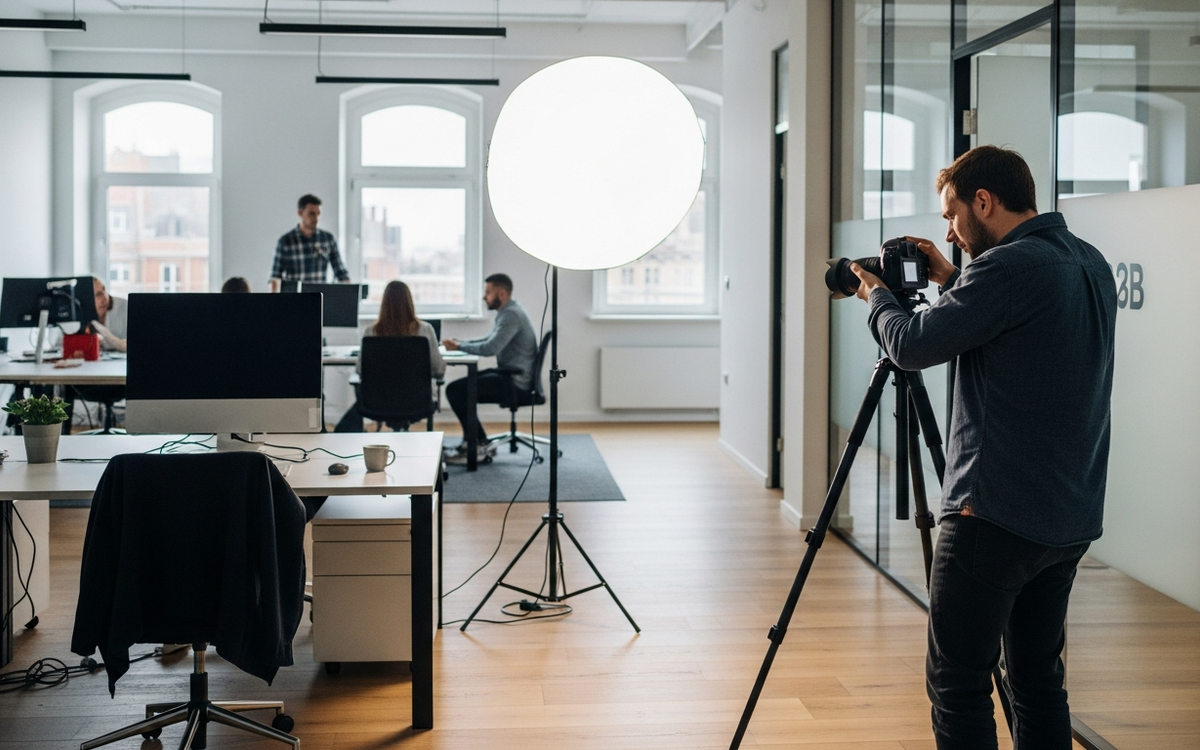 Fotoshooting für B2B-Unternehmen im Büro