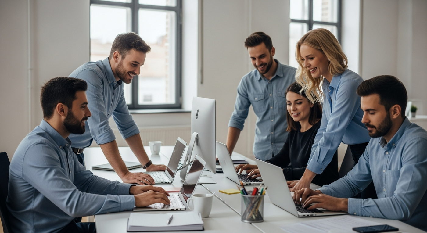 B2B Team Fotoshooting im Frühling