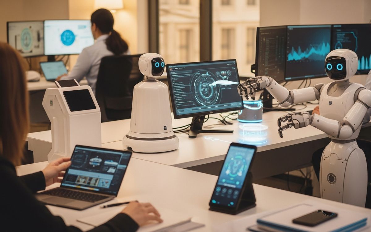 Büro mit Automatisierungstechnologie