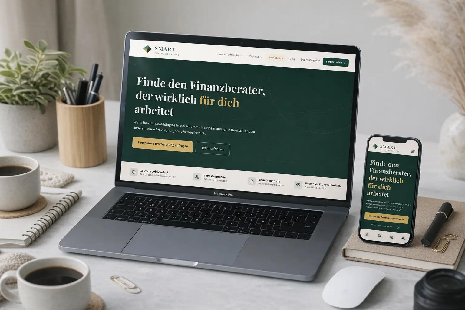 Smart Finanzberatung – Lead-Gen für Honorarberater