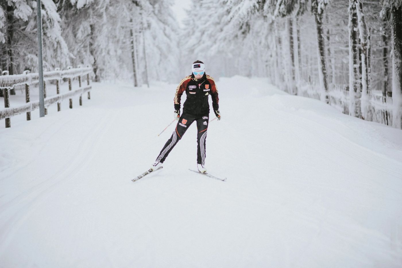 Portraitfotos Biathletin Julia Belger - Restored Image