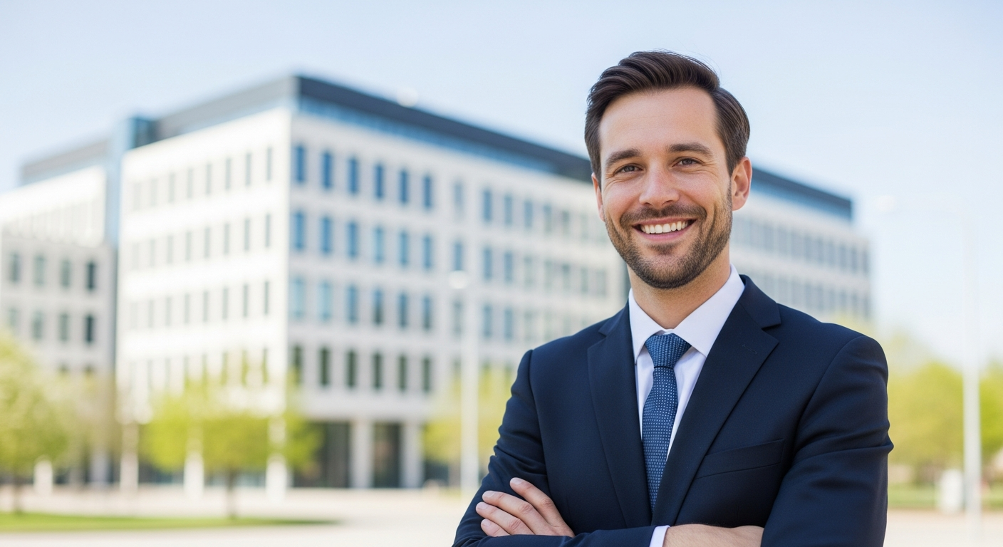 Professionelles Business-Fotoshooting im Fruehling