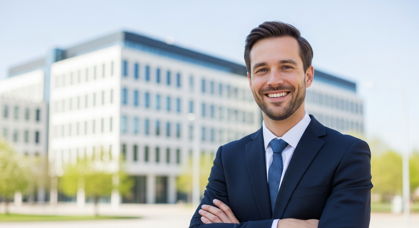 Professionelles Business-Fotoshooting im Fruehling