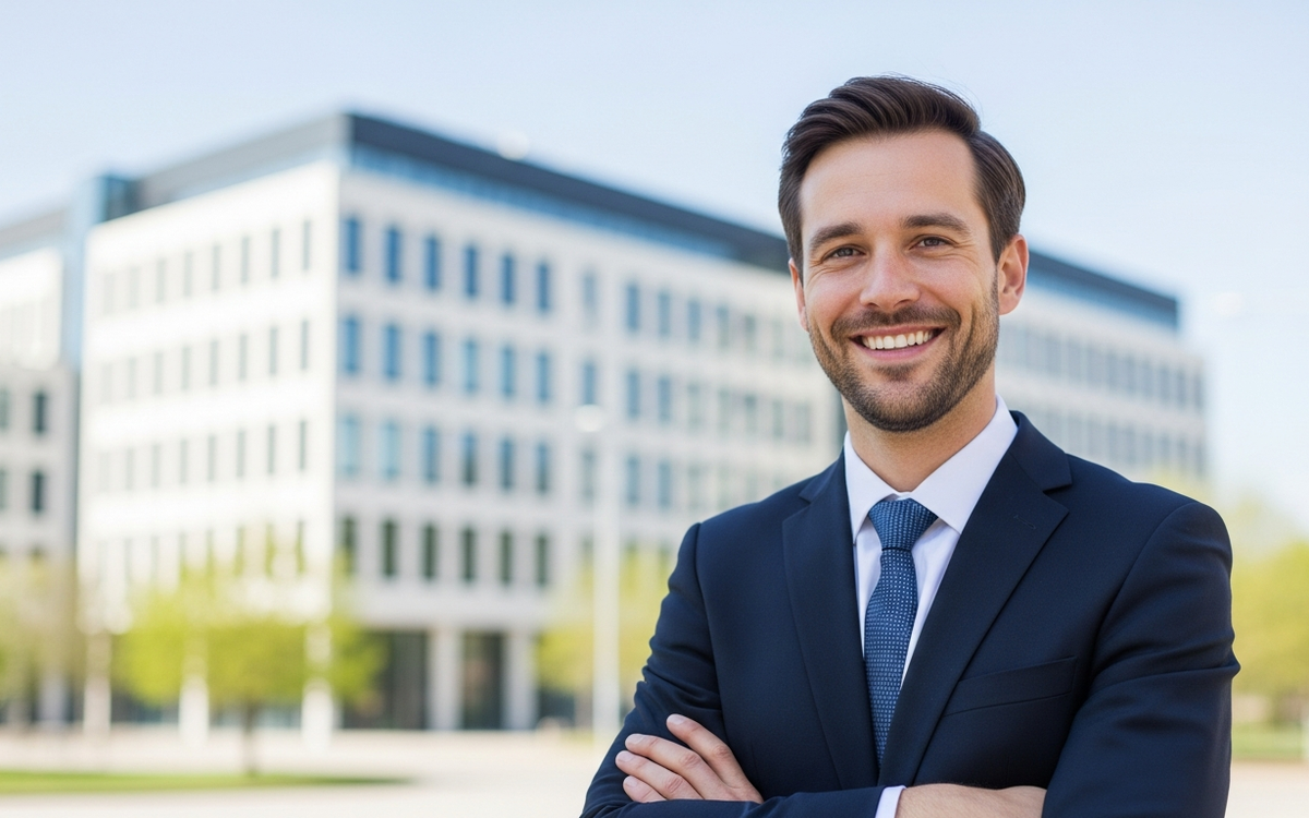 Professionelles Business-Fotoshooting im Fruehling