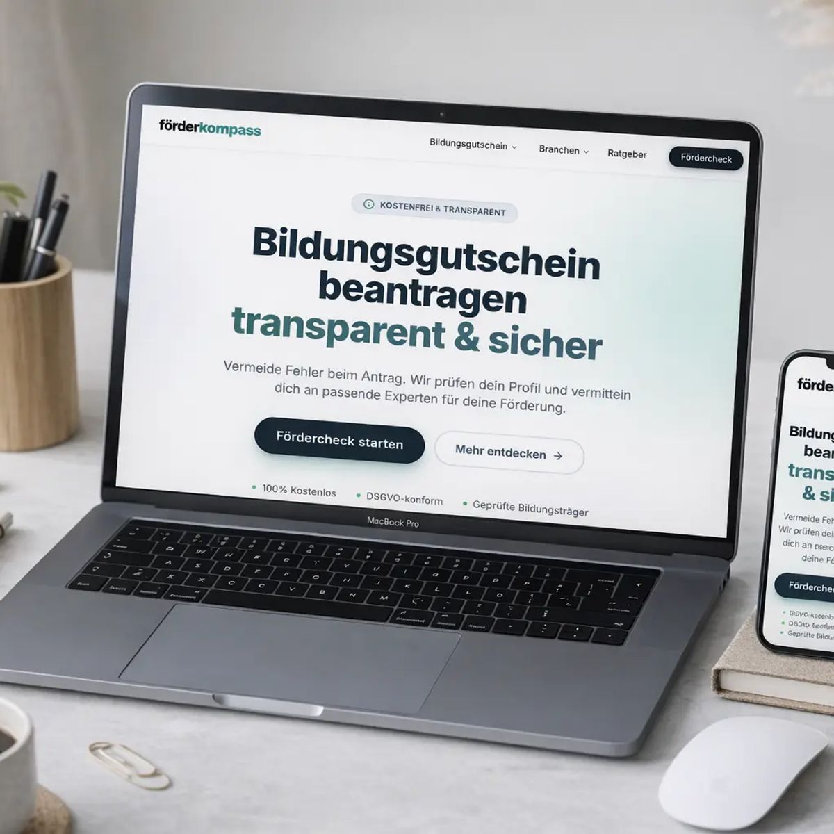 Förderkompass – SEO-Lead-Gen Plattform