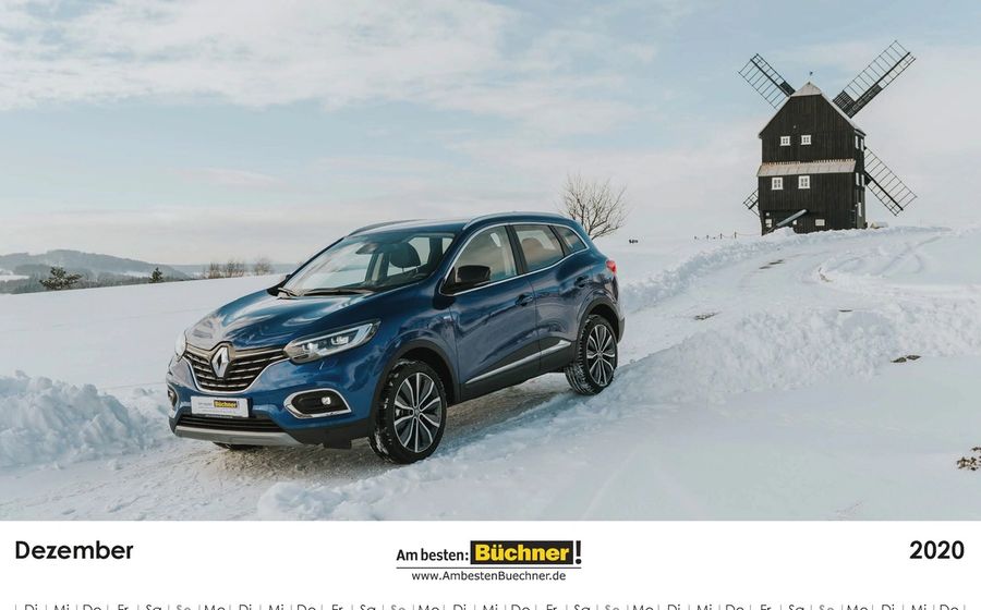 Kalenderproduktion Autohaus Büchner