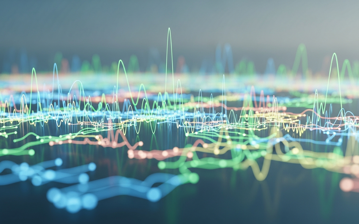 Abstraktes Netzwerk symbolisiert Automatisierung im Frühling