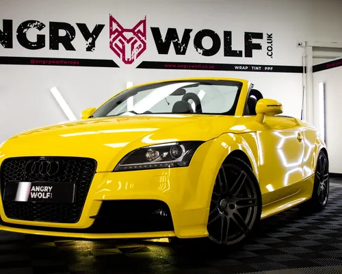 Slide 0 - Yellow Wrap Audi TT