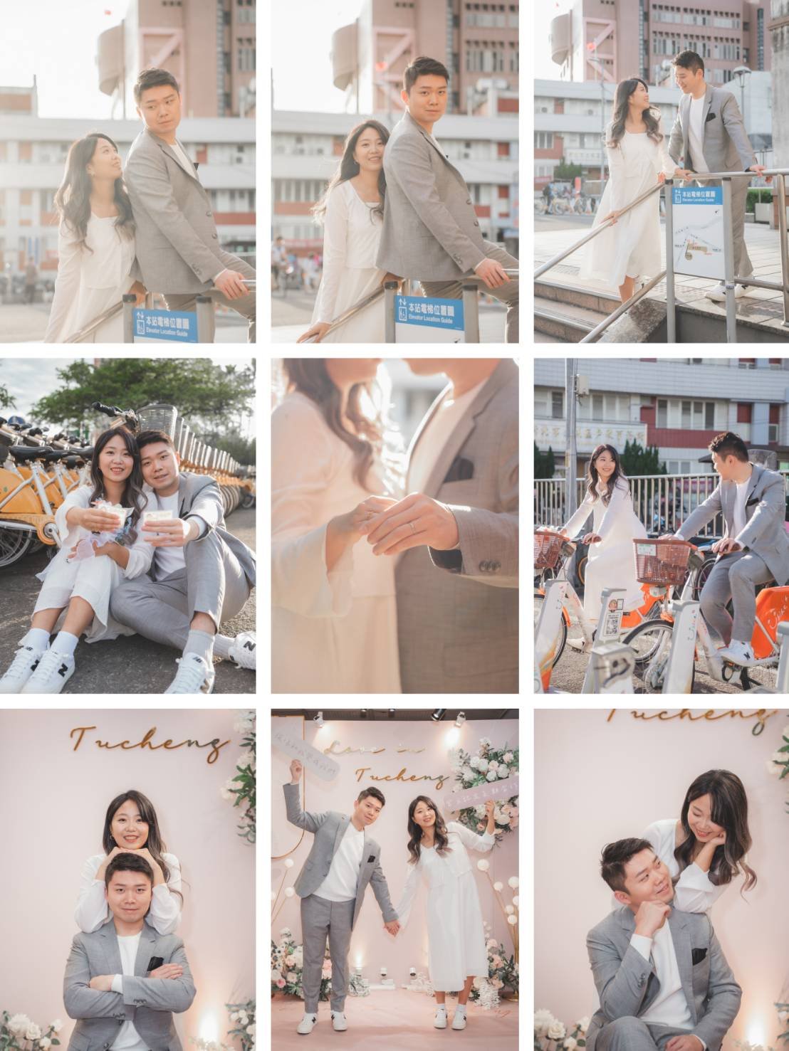 奧莫韓式照相館-米黃色系情侶輕婚紗拍攝組圖