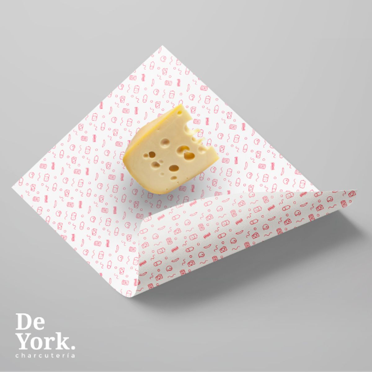 Papel de embalar con los motivos de la marca