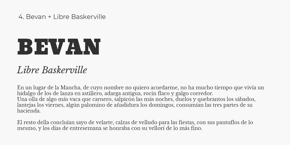 Ejemplo de uso de tipografías