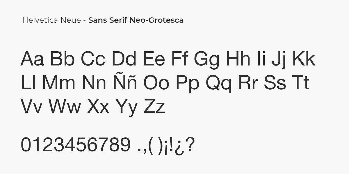 Helvetica Neue