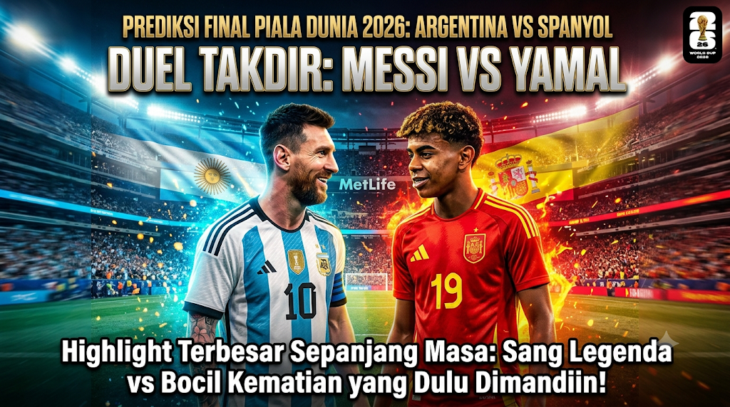 Prediksi Final Piala Dunia 2026: Argentina vs Spanyol, Akankah Bayi yang Pernah Dimandikan Messi Menggulingkan Sang Raja?