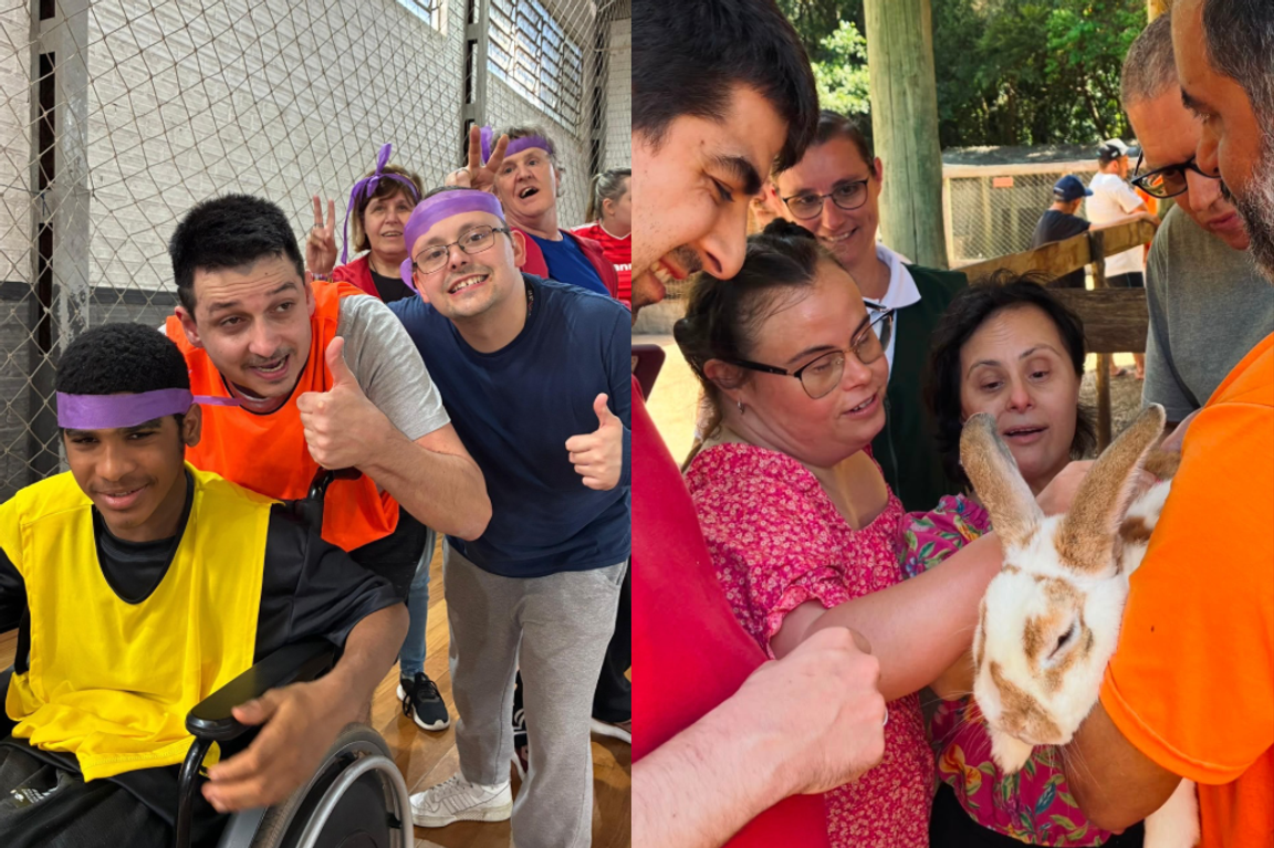 Participantes do Pertence em atividade cotidiana do grupo.