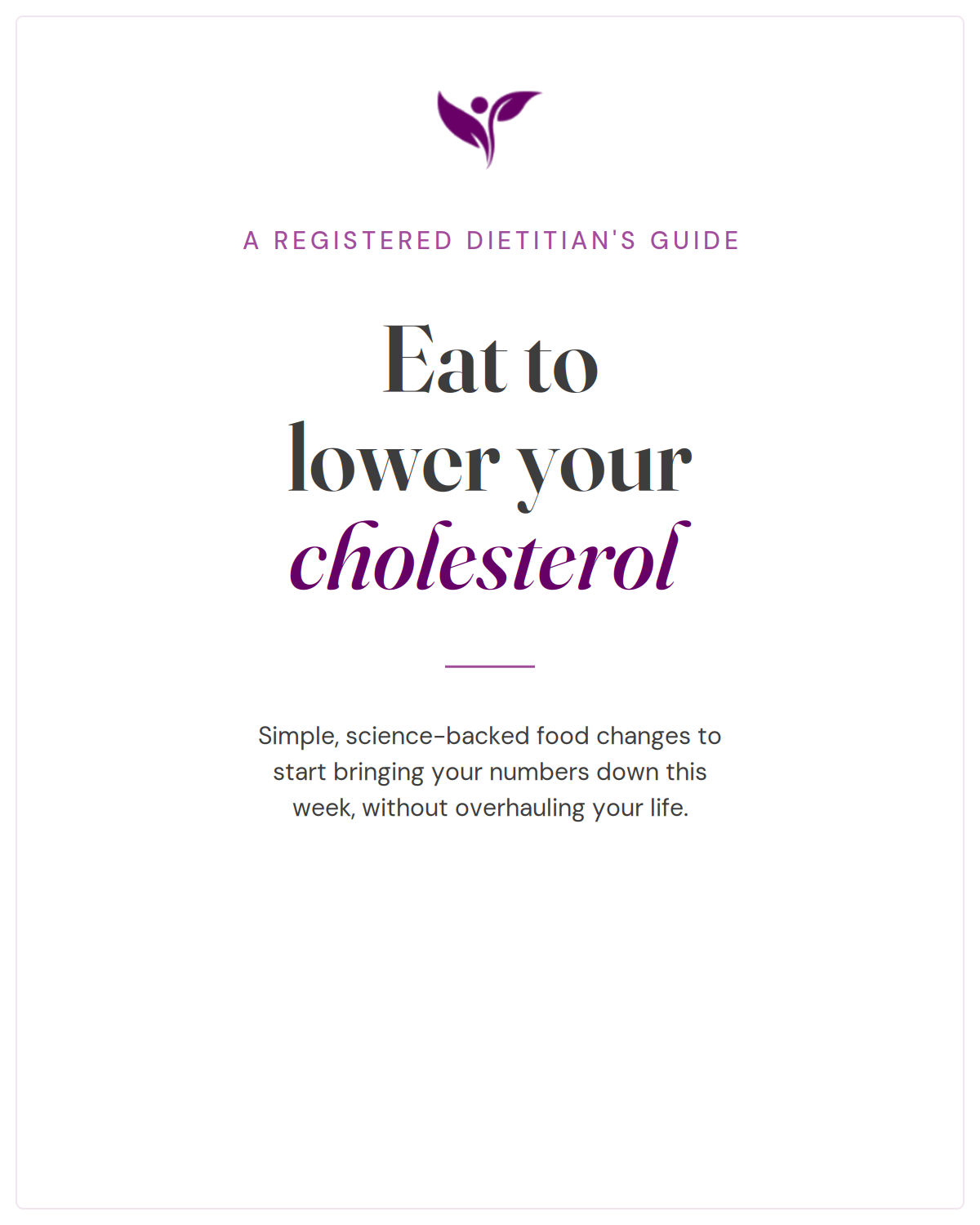 Eat to Lower Your Cholesterol cover