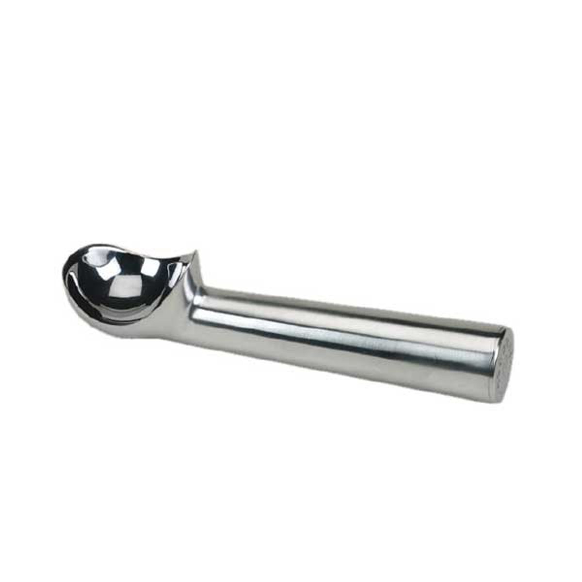 Metal ice cream scoop for portioning