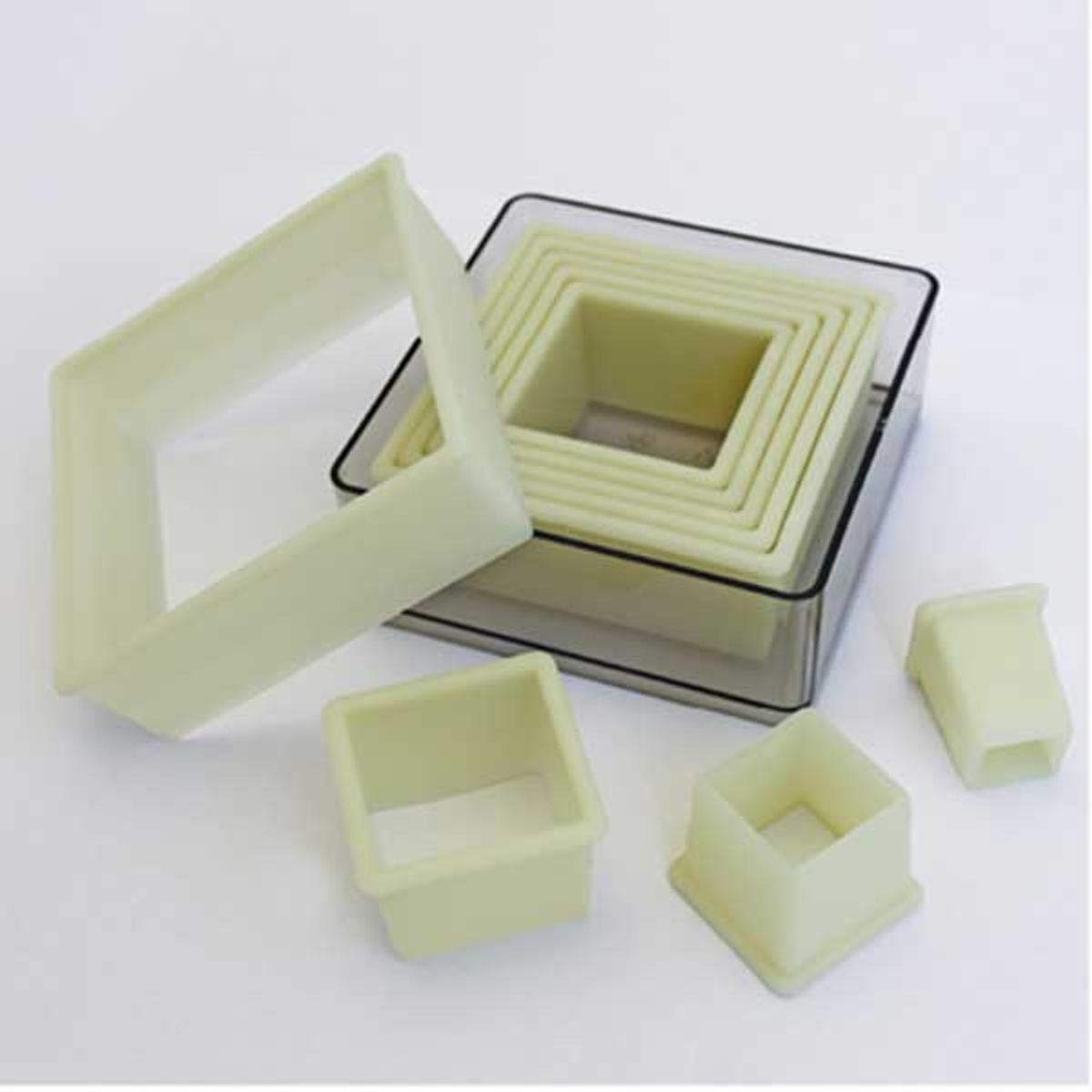 Square dough shaping set