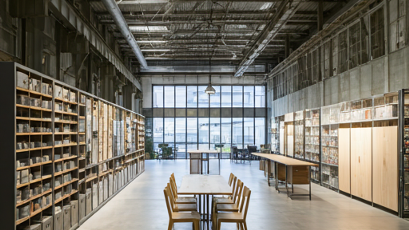 Industrial showroom interior