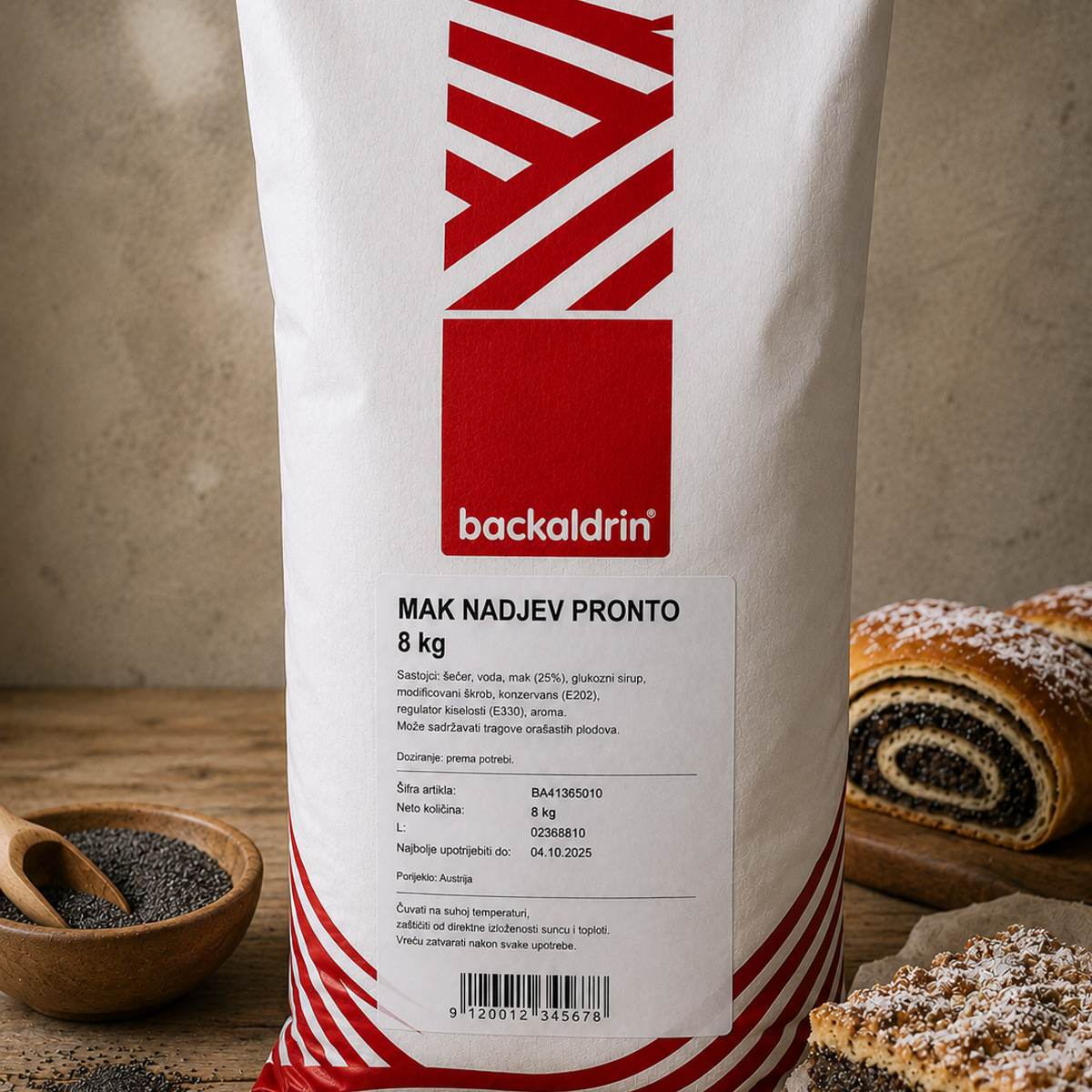 Poppy seed filling PRONTO 8 kg