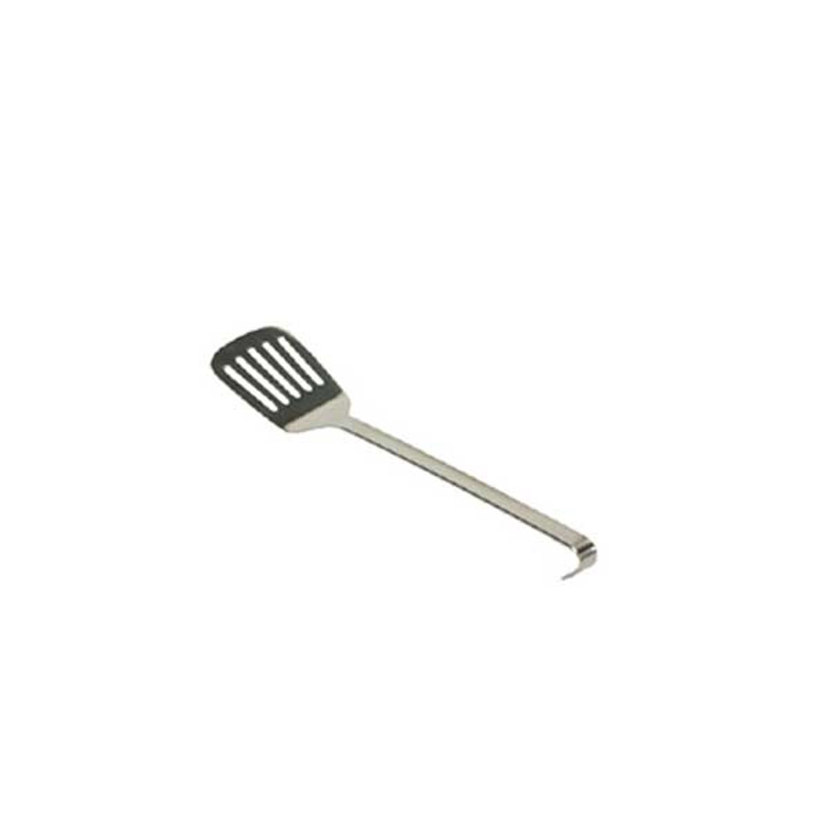 Long metal slotted spatula