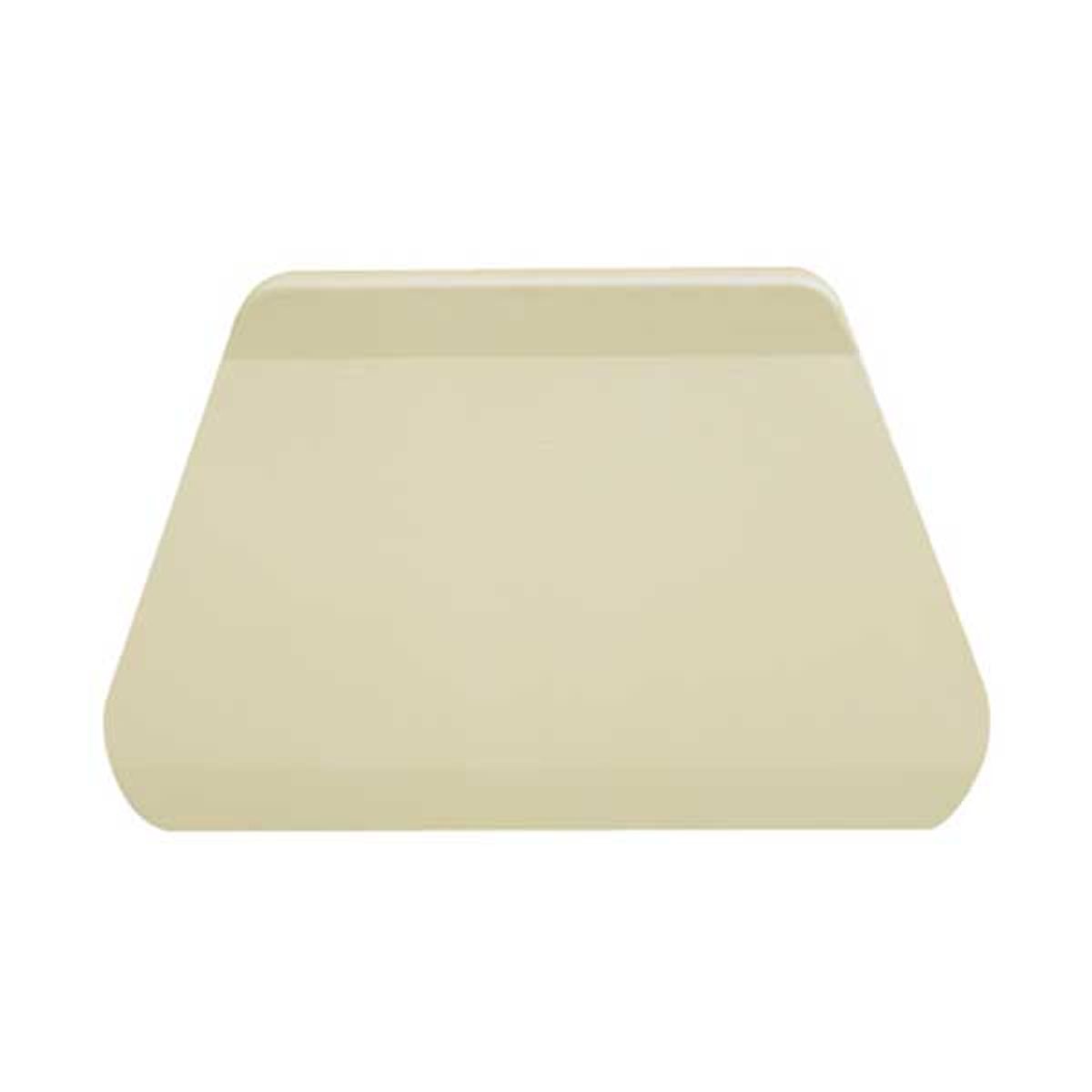 Rounded trapezoid flexible plastic spatula