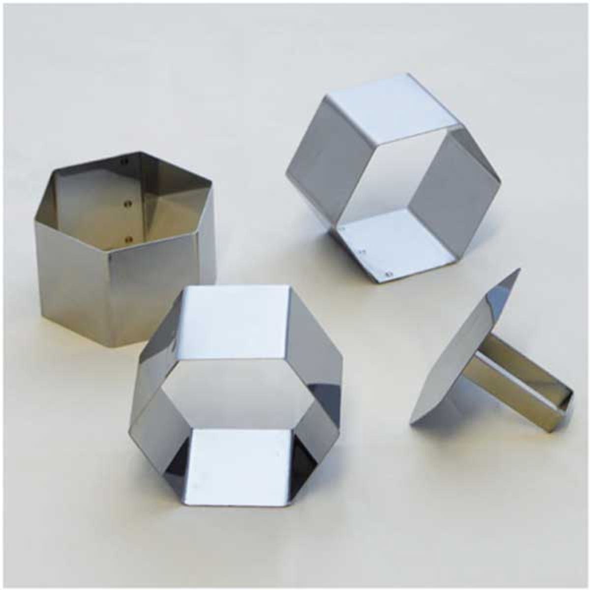 Hexagonal cream shaping set