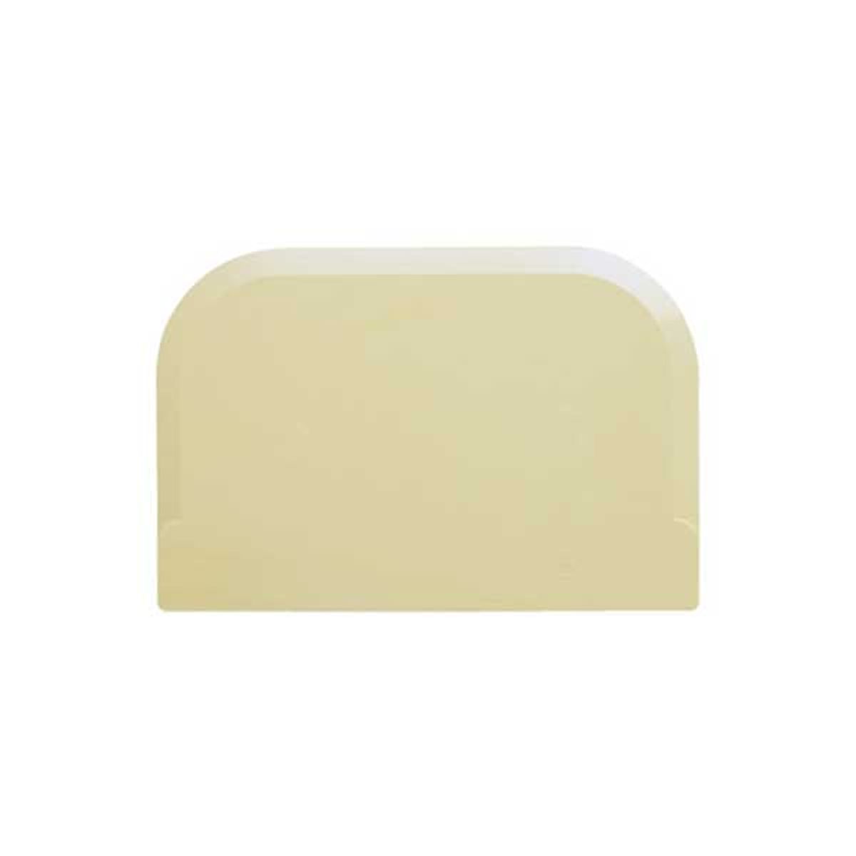 Small angled flexible plastic spatula