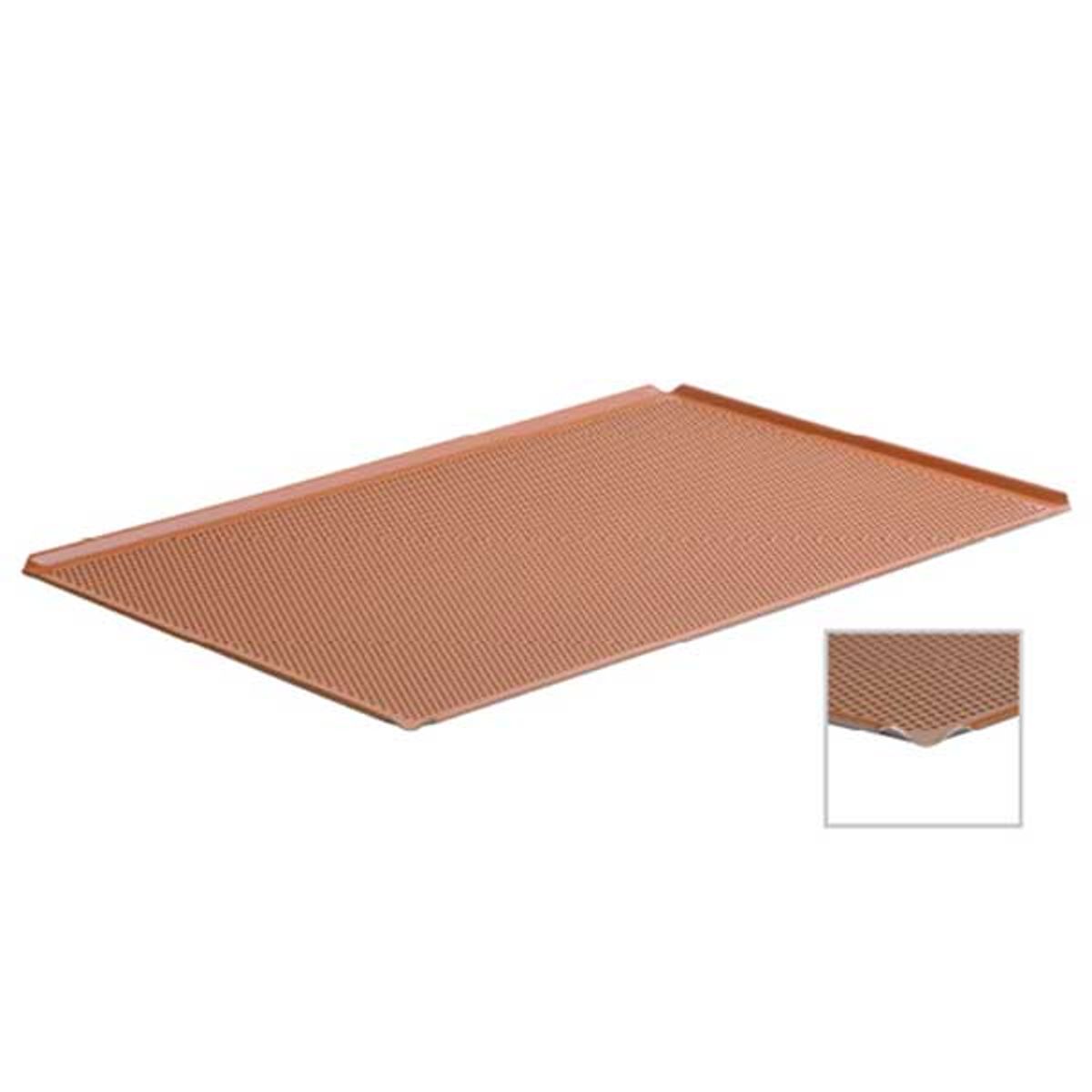 Silicone-coated aluminium baking tray