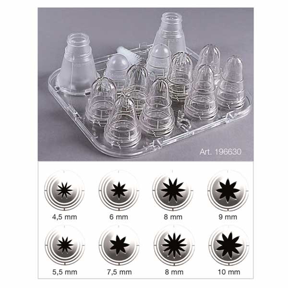 Set nastavaka za dresir kese – providni 3