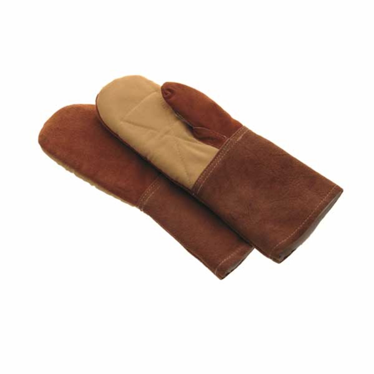 Leather gloves with Kevlar reinforcement