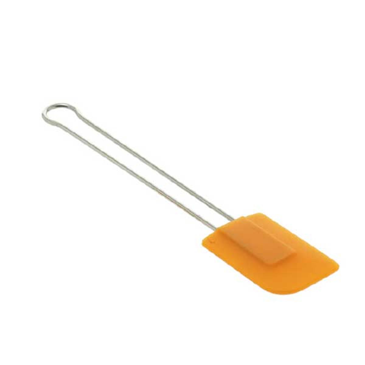 Large orange silicone edge spatula