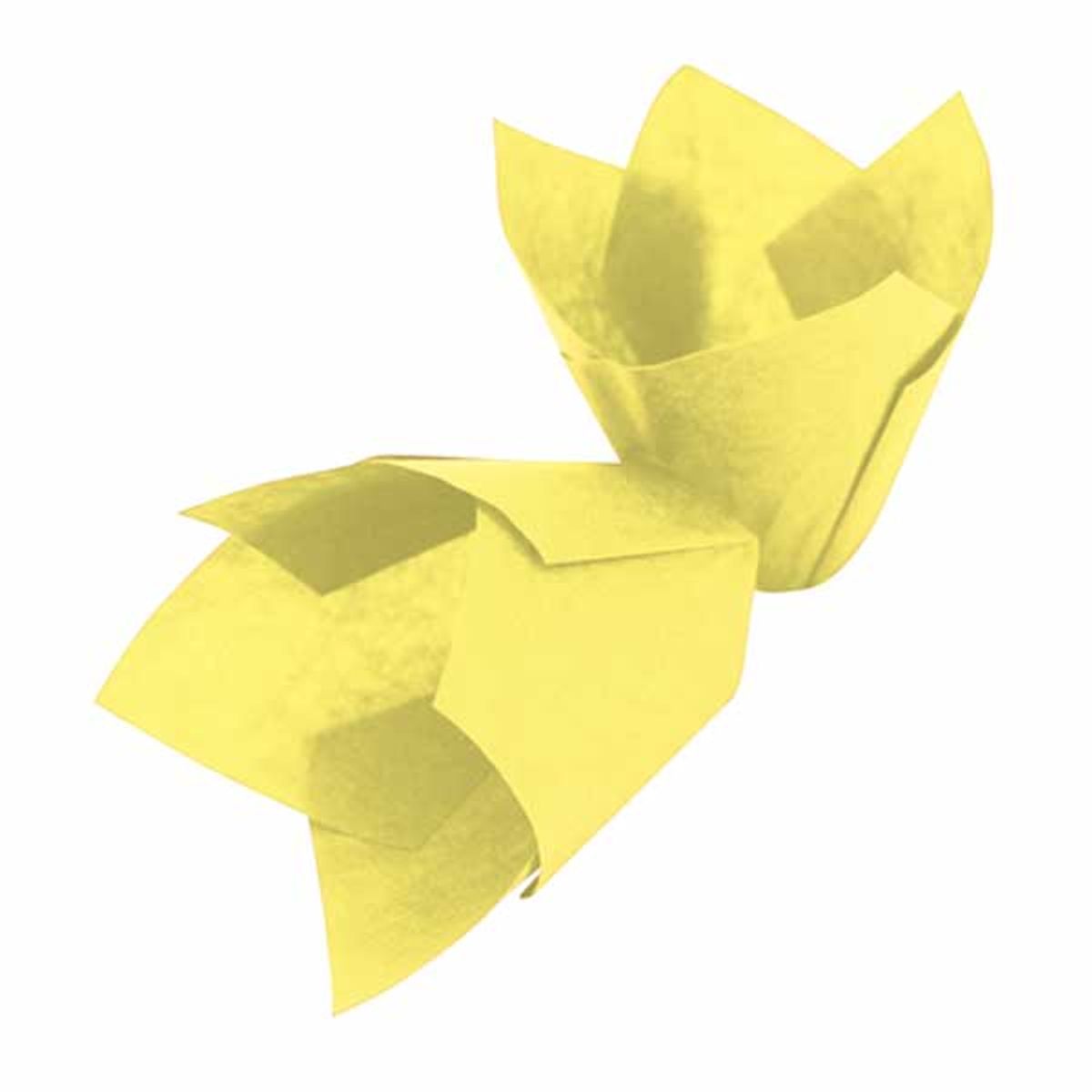Yellow muffin cases