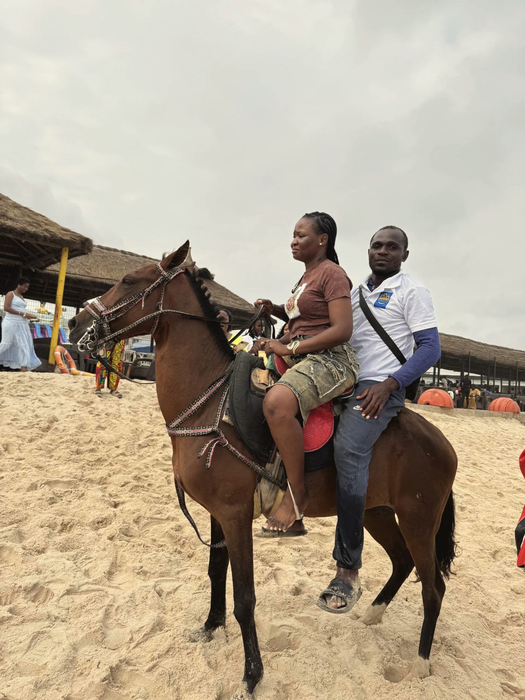 Horse riding along the beach