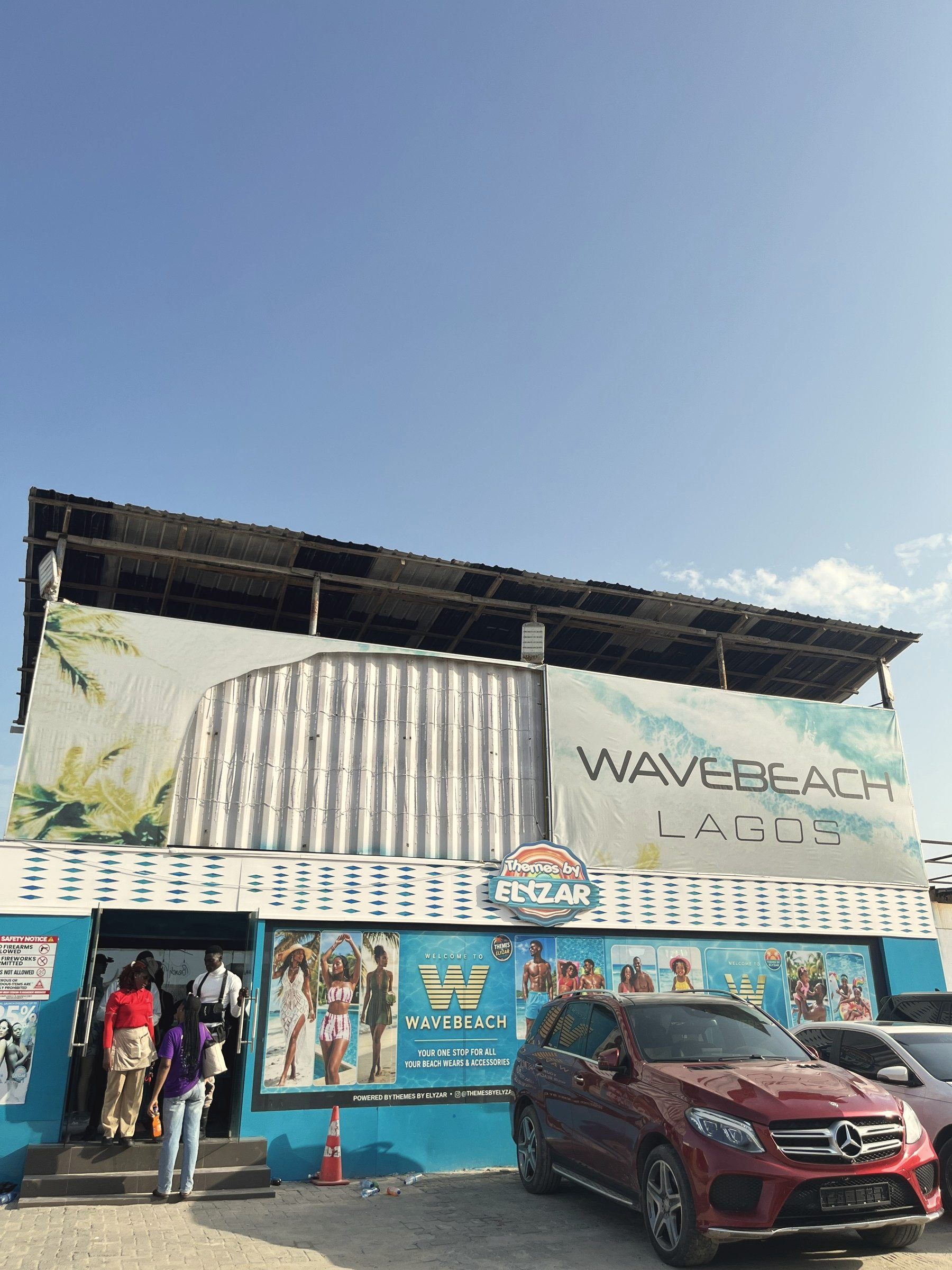 The Wave Beach Lagos entrance building