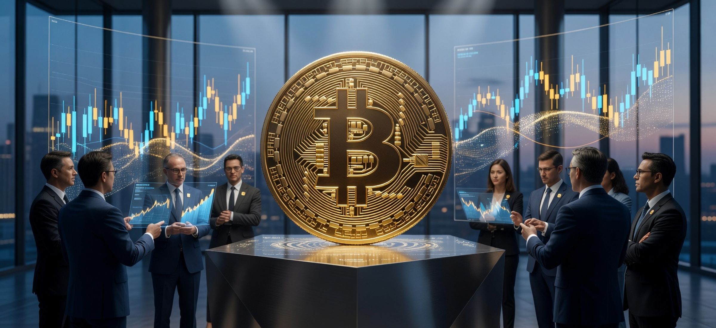 Editorial hero image for How Bitcoin ETFs Are Reshaping Institutional Crypto Adoption